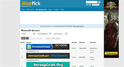 Desktop Screenshot of minepick.com